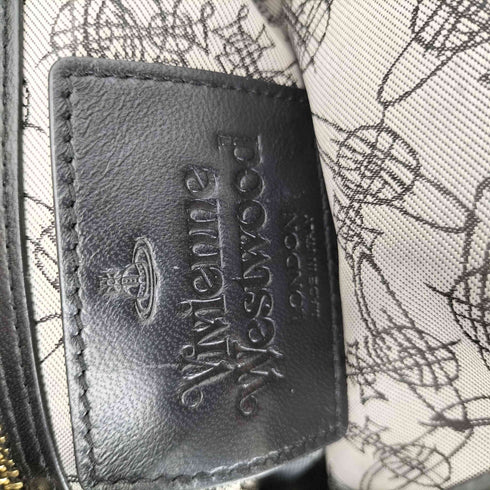 ヴィヴィアンウエストウッド Vivienne Westwood シボ革 がま口 ハンドバッグ レディース