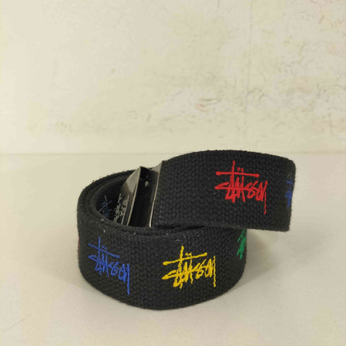 ステューシー Stussy マルチカラーロゴ刺繍 ガチャベルト メンズ