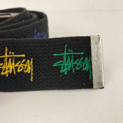 ステューシー Stussy マルチカラーロゴ刺繍 ガチャベルト メンズ
