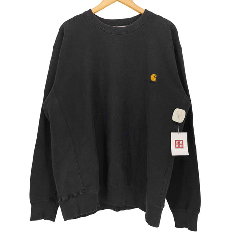カーハート Carhartt 復刻 三角タグ ロゴ刺繍 クルーネック スウェット トレーナー メンズ XL