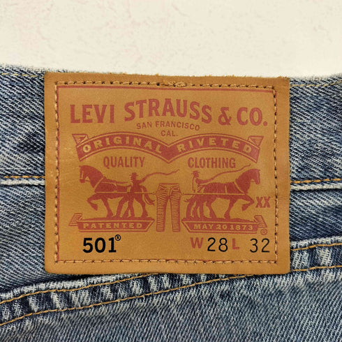 リーバイス Levis MADE IN USA PREMIUM 501 JEANS IRREGULAR メンズ 28x32