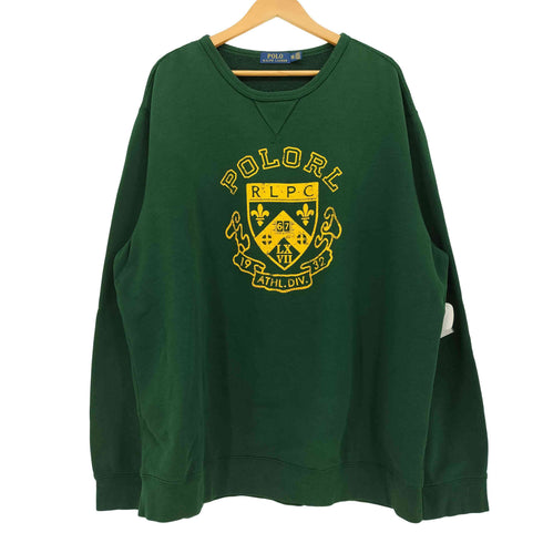 ポロラルフローレン POLO RALPH LAUREN ロゴ プリント 裏起毛 スウェット トレーナー メンズ XXL