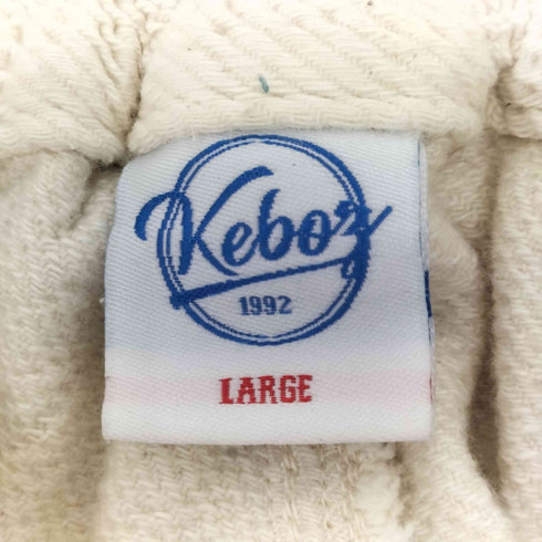ケボズ KEboz ロゴ刺繍タックパンツ メンズ JPN:L