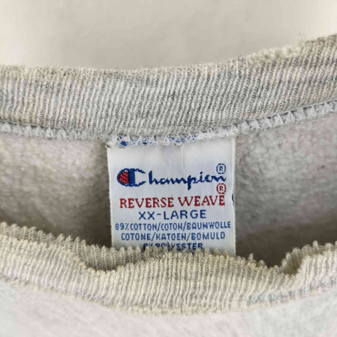 チャンピオン Champion 90s 刺繍タグ MADE IN USA REVERSE WEAVE フロントワッペン 霜降りスウェット メンズ import:XXL
