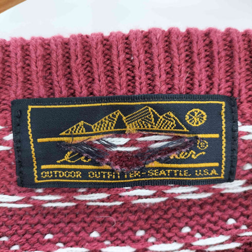 エディーバウアー Eddie Bauer 80S 黒タグ バースアイ クルーネックニット コットンニット メンズ JPN:L