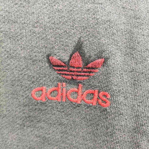 アディダス adidas 80s デサント製 ロゴ刺繍 クルーネックスウェット メンズ import:M