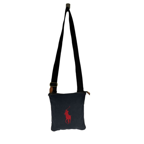 ラルフローレン RALPH LAUREN ビッグポニー刺繍 ミニキャンバスショルダーバッグ メンズ