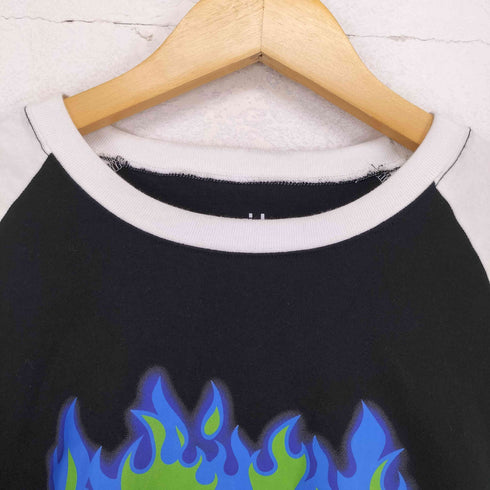 エックスガール X-girl 24SS BURNING HEART RAGLAN S/S BABY TEE レディース JPN:M