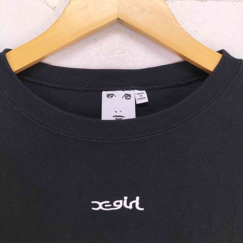 エックスガール X-girl 22SS EMBROIDERED MILLS LOGO S/S BABY TEE レディース JPN:M