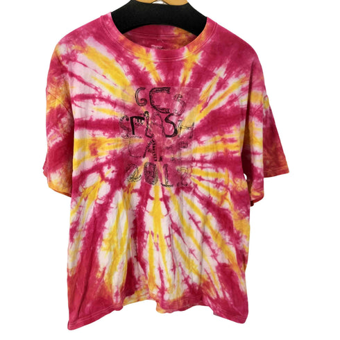 ヘインズ Hanes BEEFY TEE タイダイフロントプリントTシャツ 後染め メンズ JPN:XL