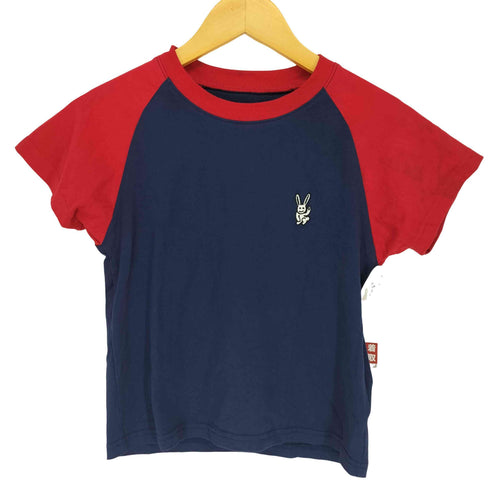 エックスガール X-girl 24SS EMBROIDERED BUNNY RAGLAN SLEEVE BABY TEE レディース JPN:M
