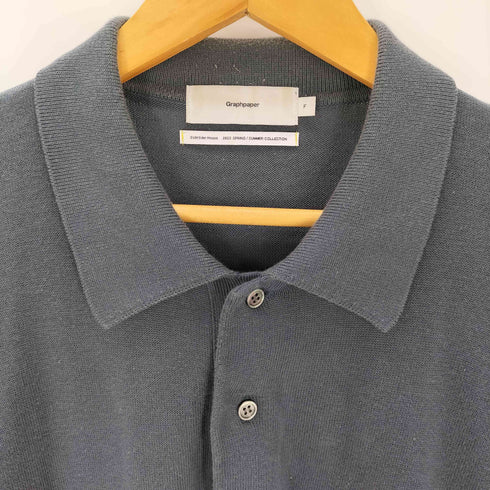 グラフペーパー Graphpaper Suvin Oversized L/S Polo メンズ FREE