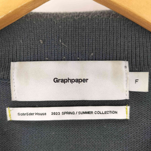 グラフペーパー Graphpaper Suvin Oversized L/S Polo メンズ FREE
