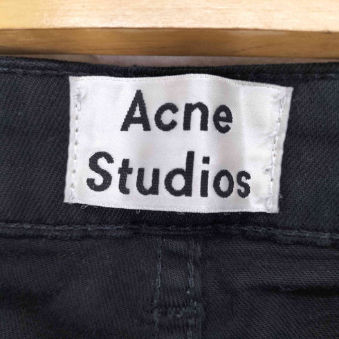 アクネストゥディオズ ACNE STUDIOS skin 5 black ストレッチスリムパンツ レディース 26/32