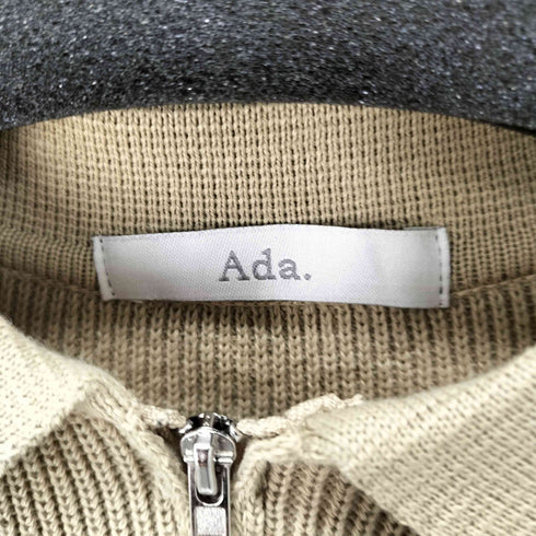 Ada. オーバーサイズハーフジップニットポロ メンズ JPN:L