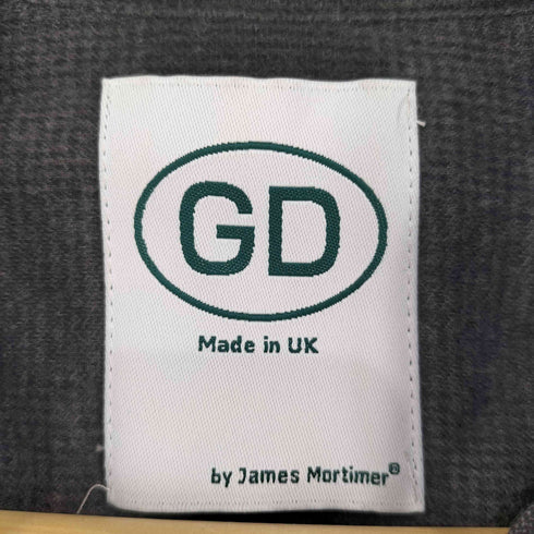 ジェームスモルティマー James Mortimer GD by James Mortimer 英国製 コットンネルグレンチェック柄プルオーバーシャツ メンズ JPN:42