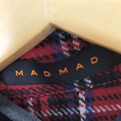 MAD MAD 再構築 ドッキングフランネルチェックシャツ タータンチェック メンズ