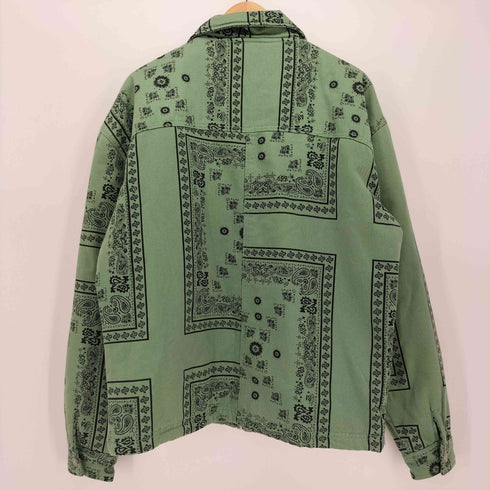 ザラ ZARA ペイズリ―柄 バンダナ ブルゾン 中綿 ジャケット メンズ import:L