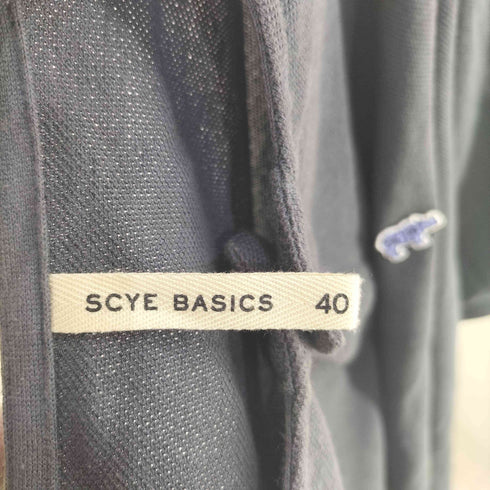 サイベーシックス SCYE BASICS コットン ピケ ヘンリーネック Tシャツ メンズ 40