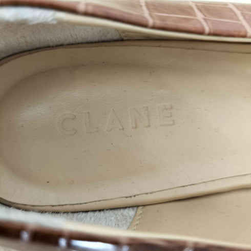 クラネ CLANE SQUARE FLAT SHOES レディース JPN:37