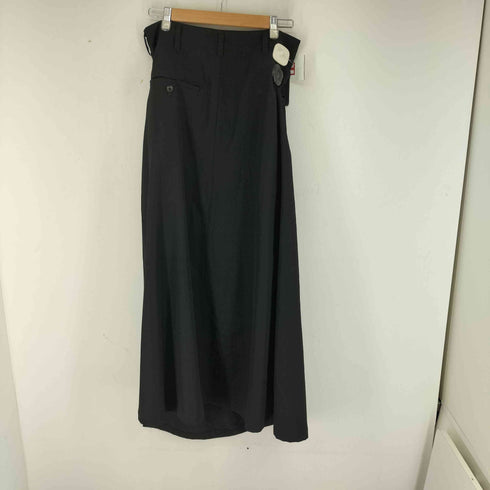 ヨウジヤマモトプールオム Yohji Yamamoto POUR HOMME 18AW 皺ギャバフロントギャザースカート 黒の自由 レディース JPN:3