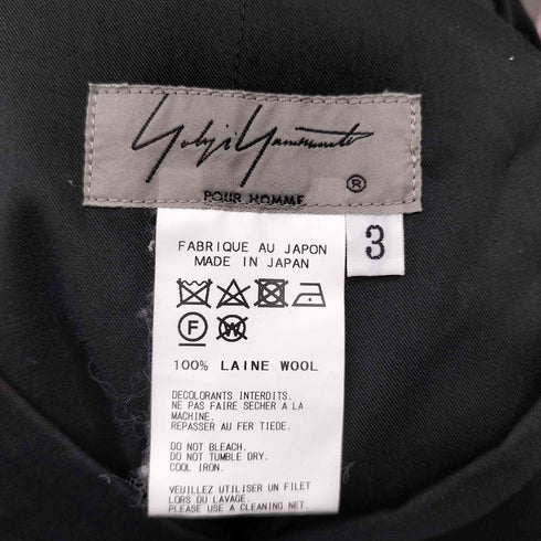 ヨウジヤマモトプールオム Yohji Yamamoto POUR HOMME 18AW 皺ギャバフロントギャザースカート 黒の自由 レディース JPN:3