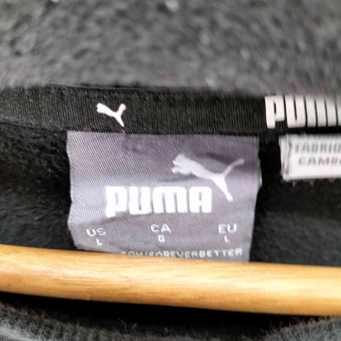プーマ PUMA ロゴプリントクルーネックスウェットプルオーバー 袖ロゴ メンズ JPN:L
