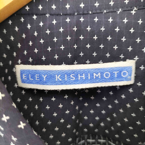 ELEY KISHIMOTO 丸襟 総柄 L/S シャツ レディース