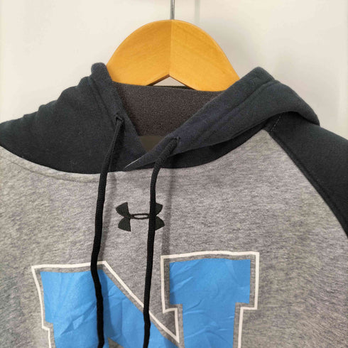 アンダーアーマー UNDER ARMOUR プリントラグランプルオーバーパーカー バイカラー メンズ JPN:L