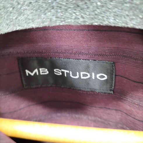 MB STUDIO オーバーサイズ L/Sストライプシャツ ワンポケット メンズ JPN:XXL