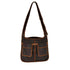 orla kiely 2ポケット レザーショルダーバッグ レディース