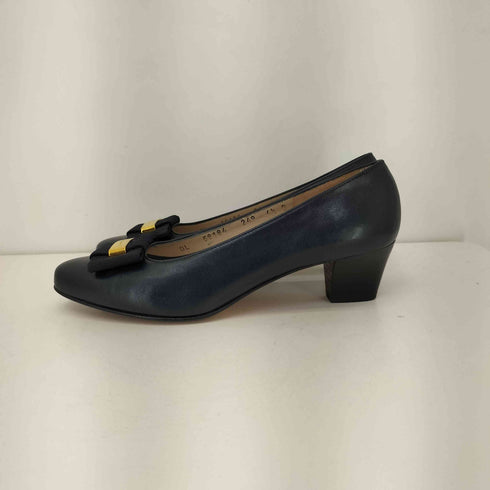 サルヴァトーレフェラガモ Salvatore Ferragamo リボン装飾 ヒールパンプス レディース 6 1/2