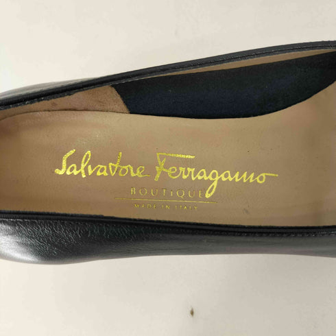 サルヴァトーレフェラガモ Salvatore Ferragamo リボン装飾 ヒールパンプス レディース 6 1/2