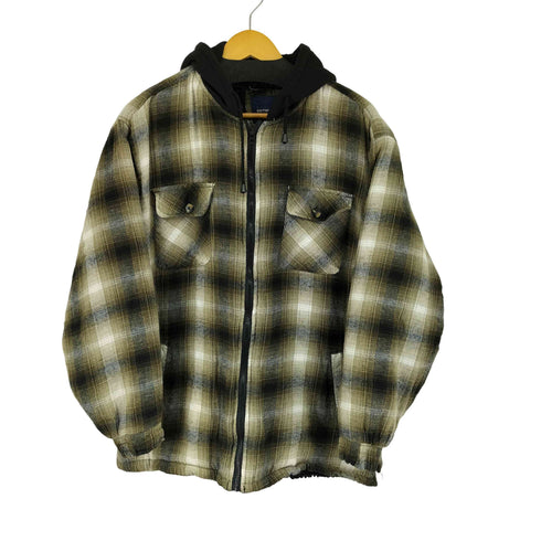 ベーシックエディションズ BASIC EDITIONS チェック 裏ボアパーカー メンズ JPN:XL