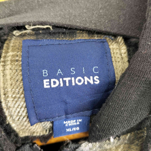 ベーシックエディションズ BASIC EDITIONS チェック 裏ボアパーカー メンズ JPN:XL