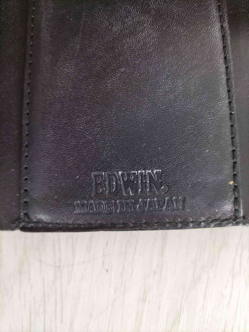 エドウィン EDWIN 三つ折りレザーウォレット メンズ