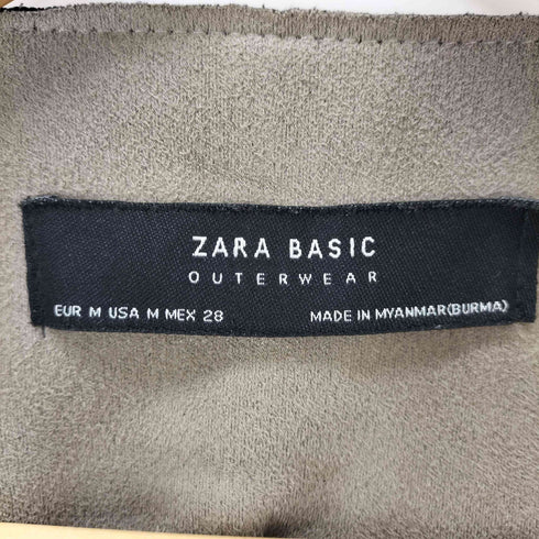ザラ ZARA フェイクスウェードノーカラージャケット レディース JPN:M