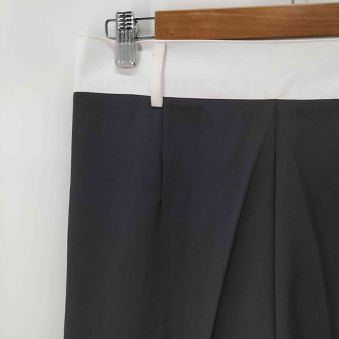 ミームセレクト me+em select 太ベルトハイウエストツートーンタックスラックス レディース JPN:XL