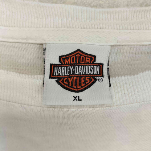 ハーレーダビッドソン HARLEY-DAVIDSON ©2003 両面プリント L/S ショート丈カットソー レディース JPN:XL