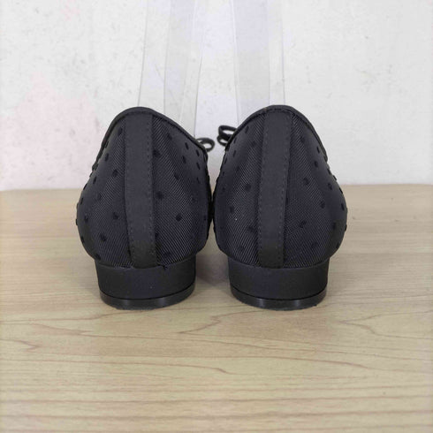 ランダ RANDA ドット柄シースルーフラットパンプス レディース 25.5