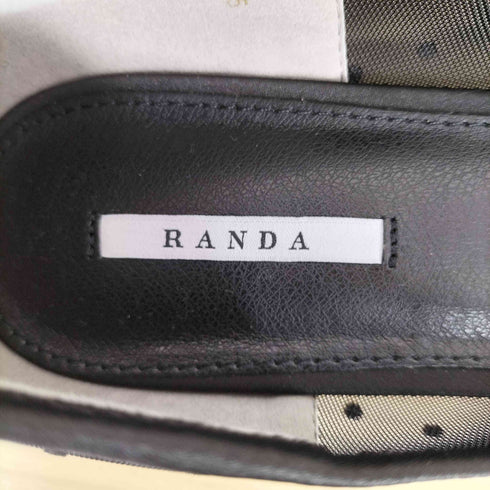 ランダ RANDA ドット柄シースルーフラットパンプス レディース 25.5