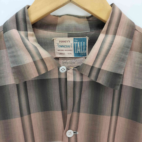 ぺニーズタウンクラフト PENNEYS TOWNCRAFT tall men galey lord Shadow Plaid Cotton Shirt メンズ 16 1/2