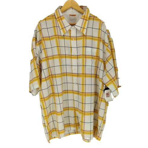OLD SKOOL ビッグサイズチェック半袖シャツ street メンズ 4x