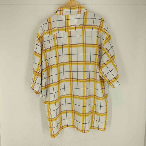 OLD SKOOL ビッグサイズチェック半袖シャツ street メンズ 4x