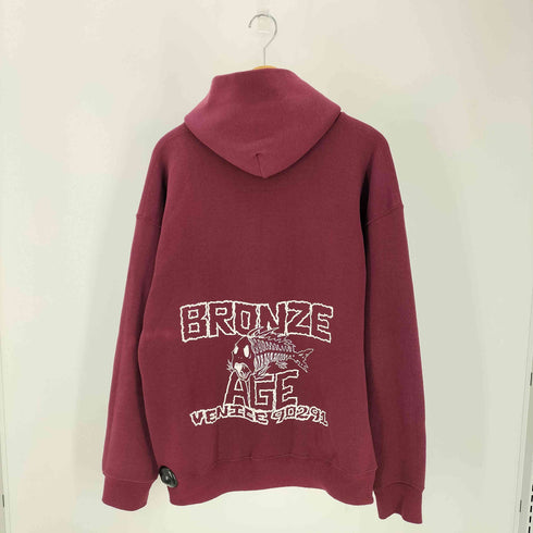 90S BRONZE AGE USA製 プリントプルオーバーパーカー メンズ JPN:XL