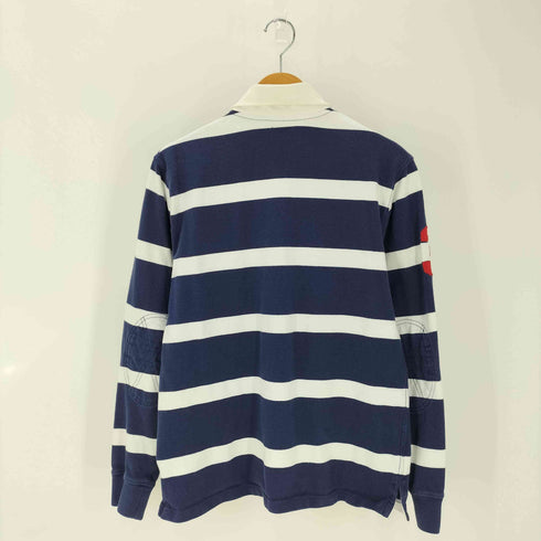 ポロラルフローレン POLO RALPH LAUREN ビッグポニー刺繍 ボーダー柄 長袖ラガーシャツ メンズ JPN:M