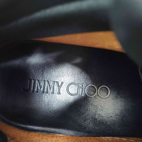 ジミーチュウ JIMMY CHOO イタリア製 ハイカットレザースニーカー ラメ メタリック メンズ EUR:39.5