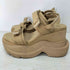 イエロー YELLO NAKED DOUBLE SNEAKER SANDLS 厚底ストラップサンダル ダッドスニーカー レディース JPN:M