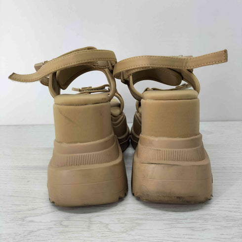 イエロー YELLO NAKED DOUBLE SNEAKER SANDLS 厚底ストラップサンダル ダッドスニーカー レディース JPN:M