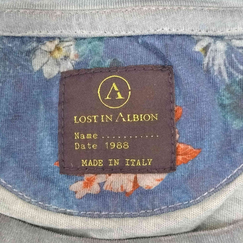 ロストインアルビオン LOST IN ALBION イタリア製 刺繍Tシャツ メンズ import:S